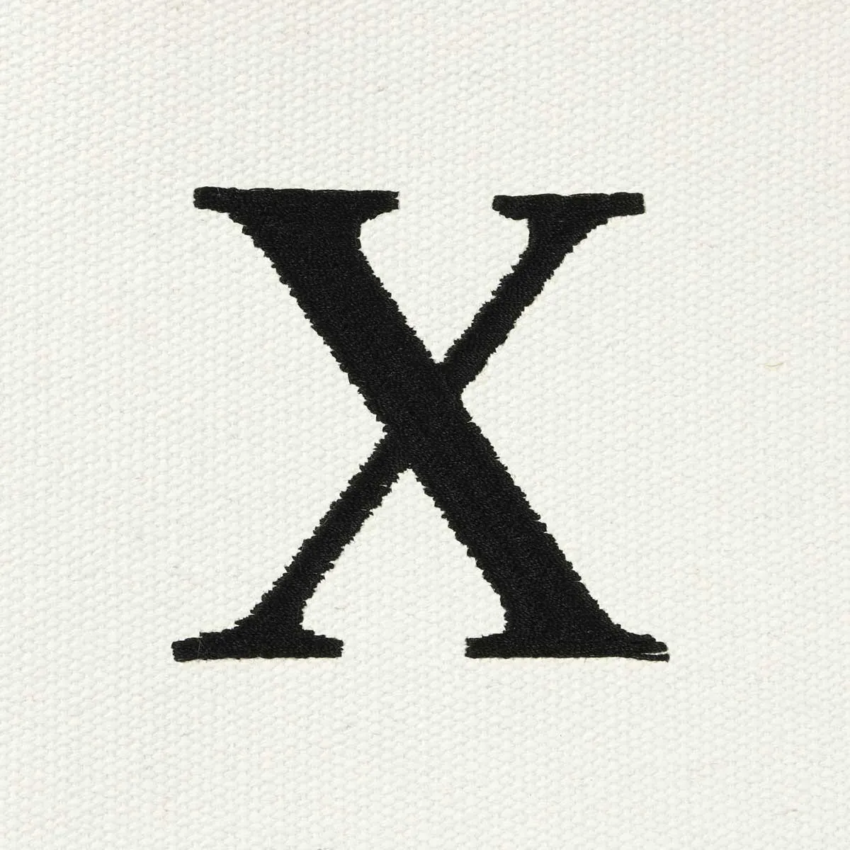 Dalix Medium Personalized Tote Bag Monogrammed Initial Letter - X
