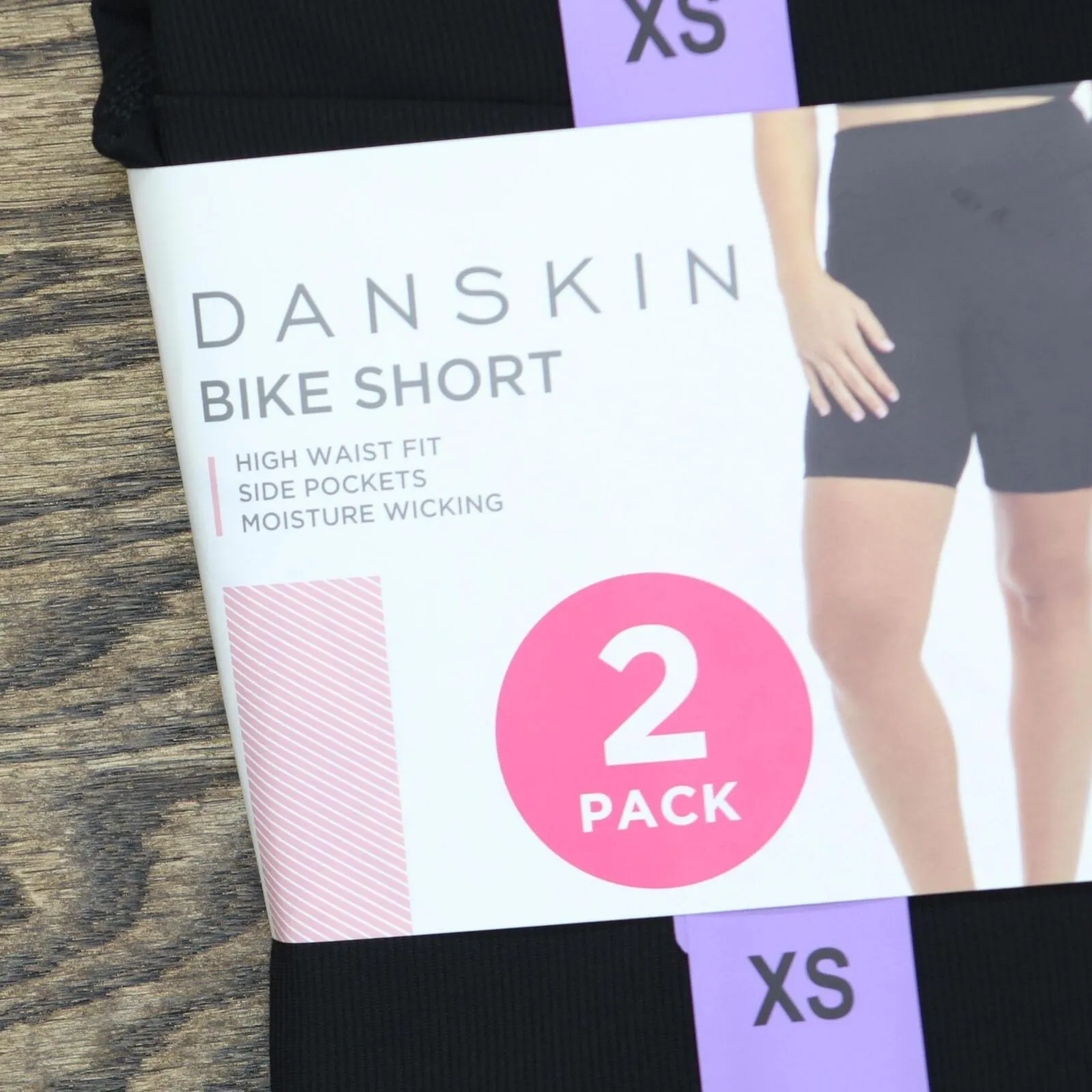 Danskin Womens 2 Pack Midweight Bike Short 1774182