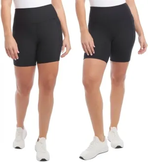 Danskin Womens 2 Pack Midweight Bike Short 1774182