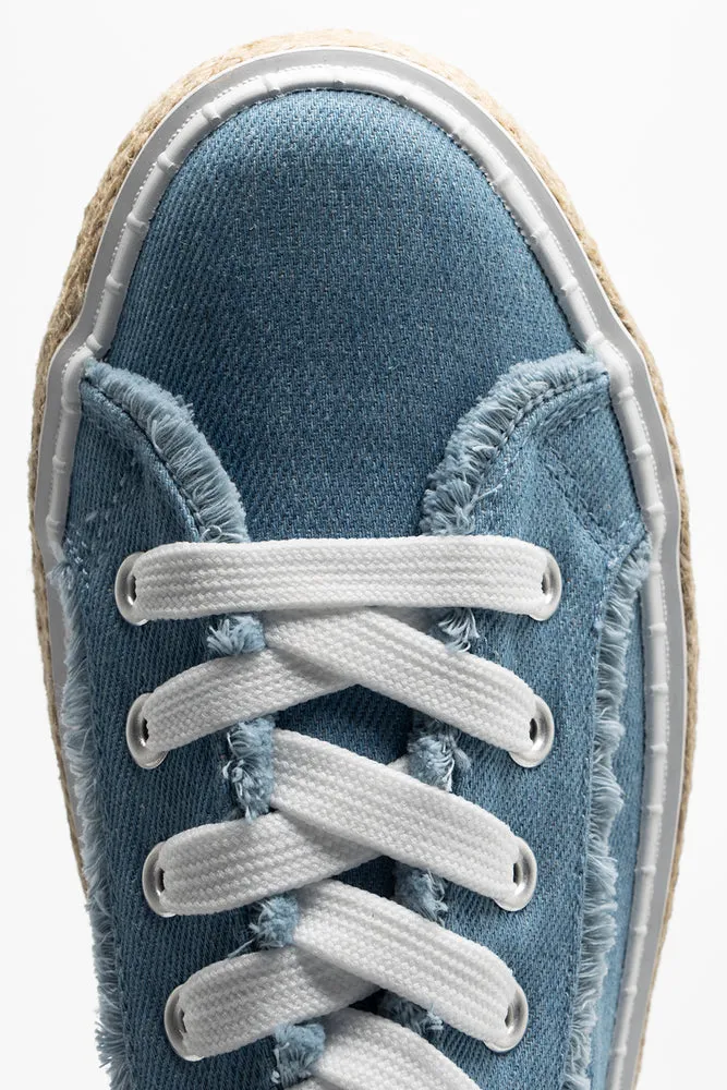 Denim Espadrille Sneakers Blue