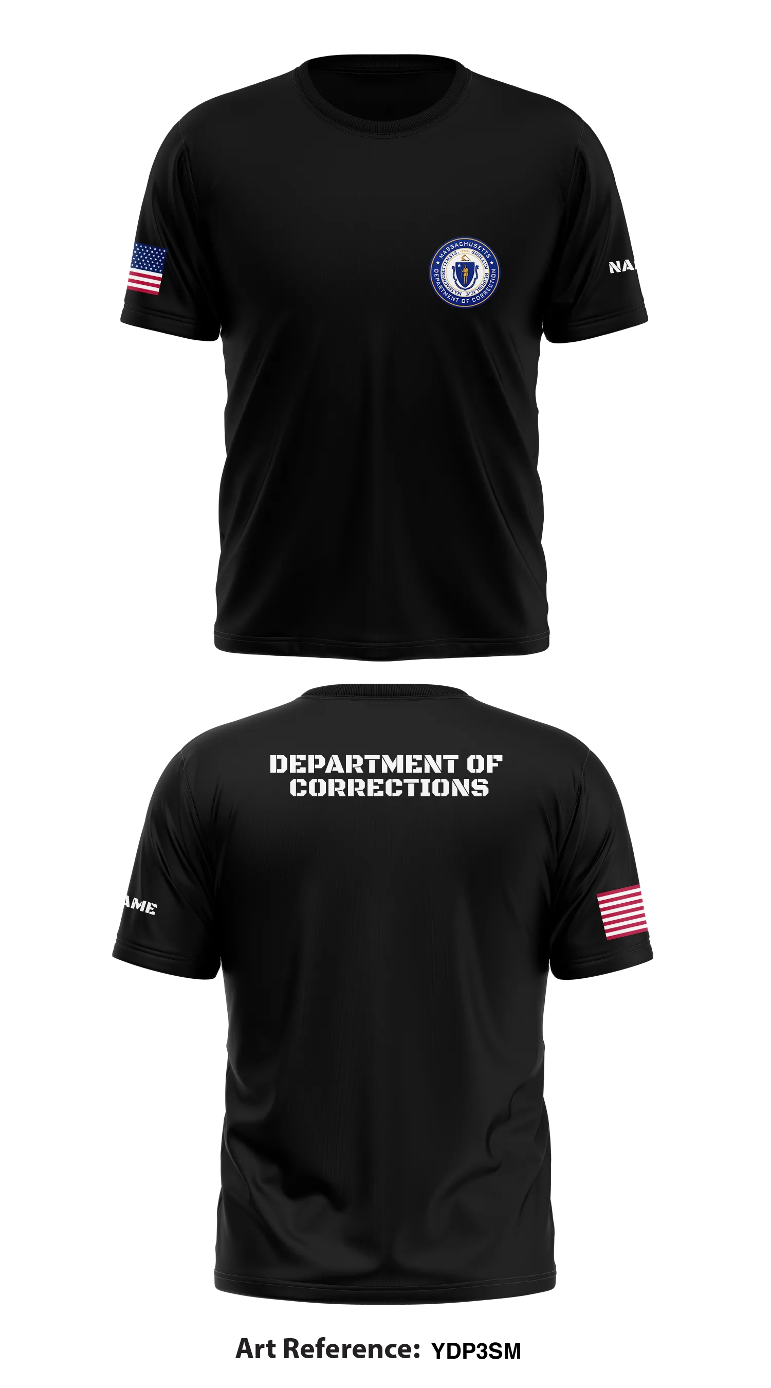 Department of corrections  Store 1 Core Men's SS Performance Tee - YDP3sm