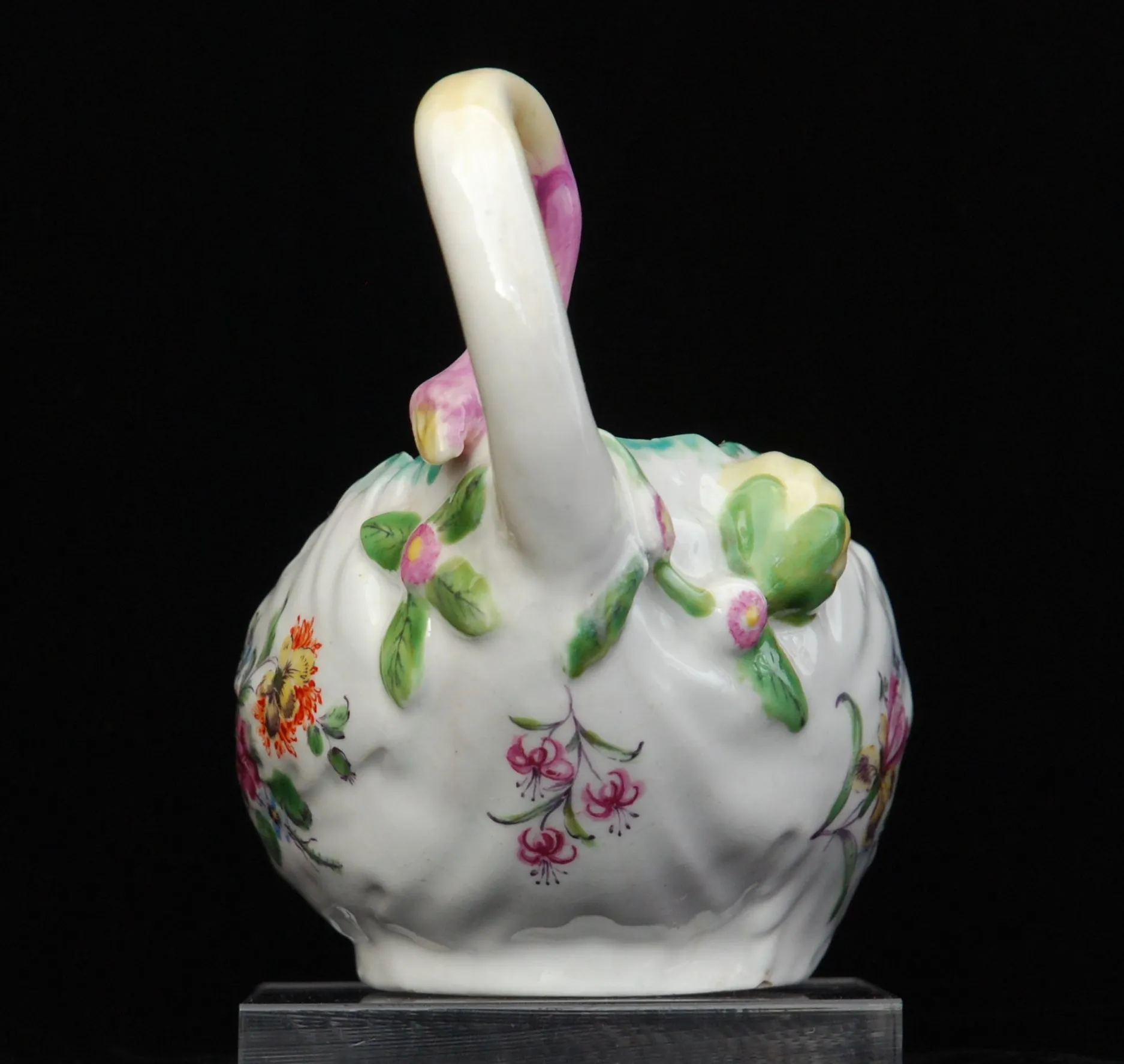 Derby leaf-moulded sauceboat