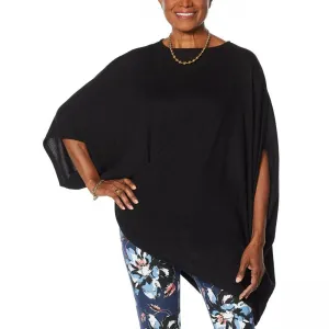 DG2 by Diane Gilman Women's Asymmetric Twist Front Poncho Top