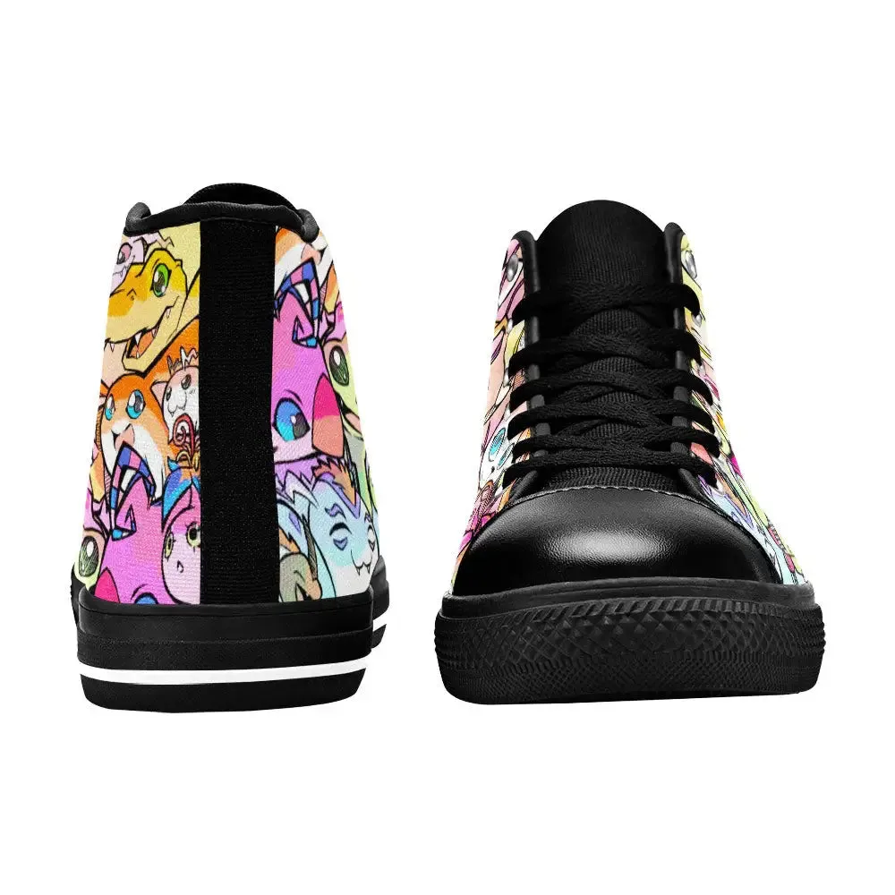 Digimon Adventure Shoes High Top Sneakers for Kids and Adults