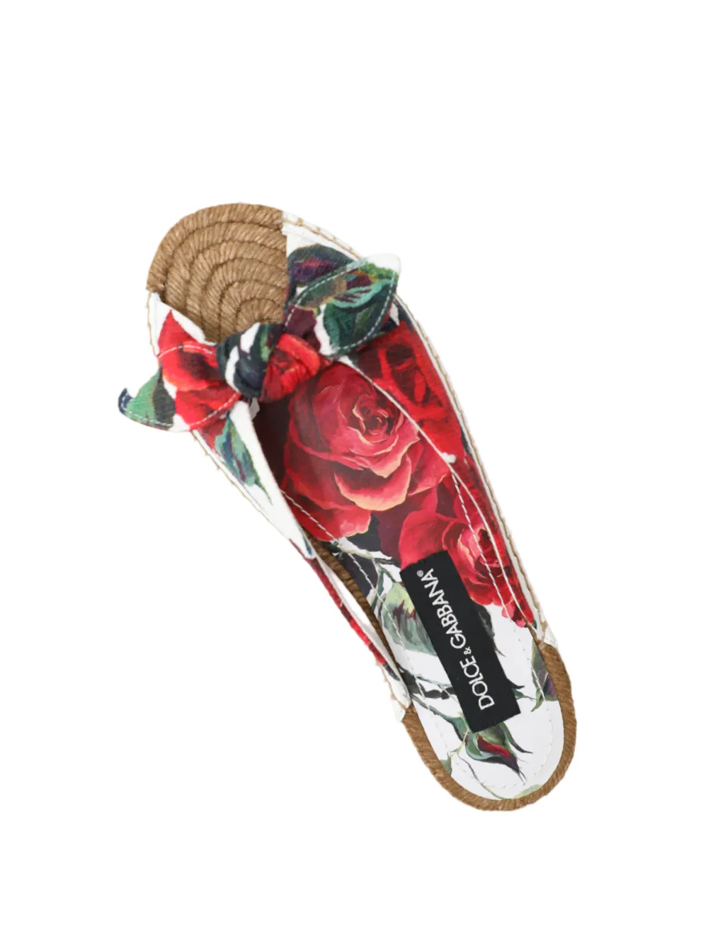 Dolce & Gabbana Formale Espadrille Slide in Rosa Rossa
