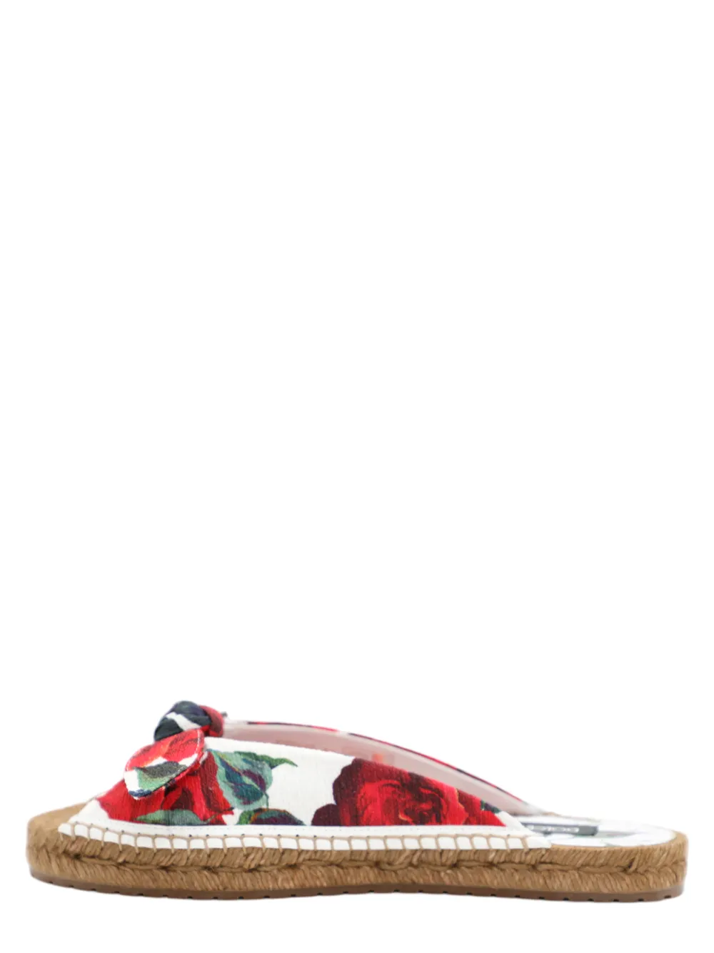 Dolce & Gabbana Formale Espadrille Slide in Rosa Rossa