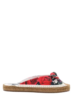 Dolce & Gabbana Formale Espadrille Slide in Rosa Rossa