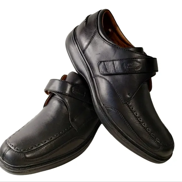 Dr. Comfort Frank Mens 12W Dress Shoe Loafer Black Leather Diabetic Orthopedic•