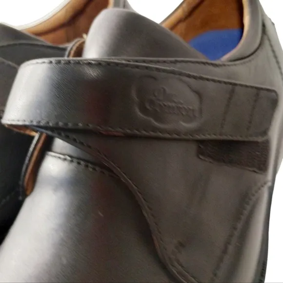 Dr. Comfort Frank Mens 12W Dress Shoe Loafer Black Leather Diabetic Orthopedic•