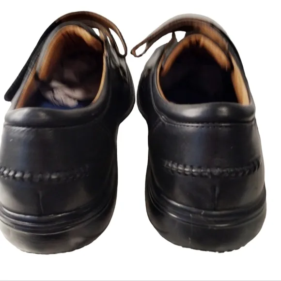 Dr. Comfort Frank Mens 12W Dress Shoe Loafer Black Leather Diabetic Orthopedic•