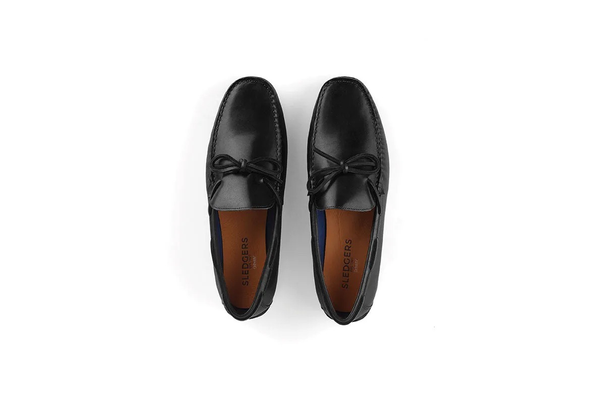 Duchesne Ribboned Driving Shoe - Black