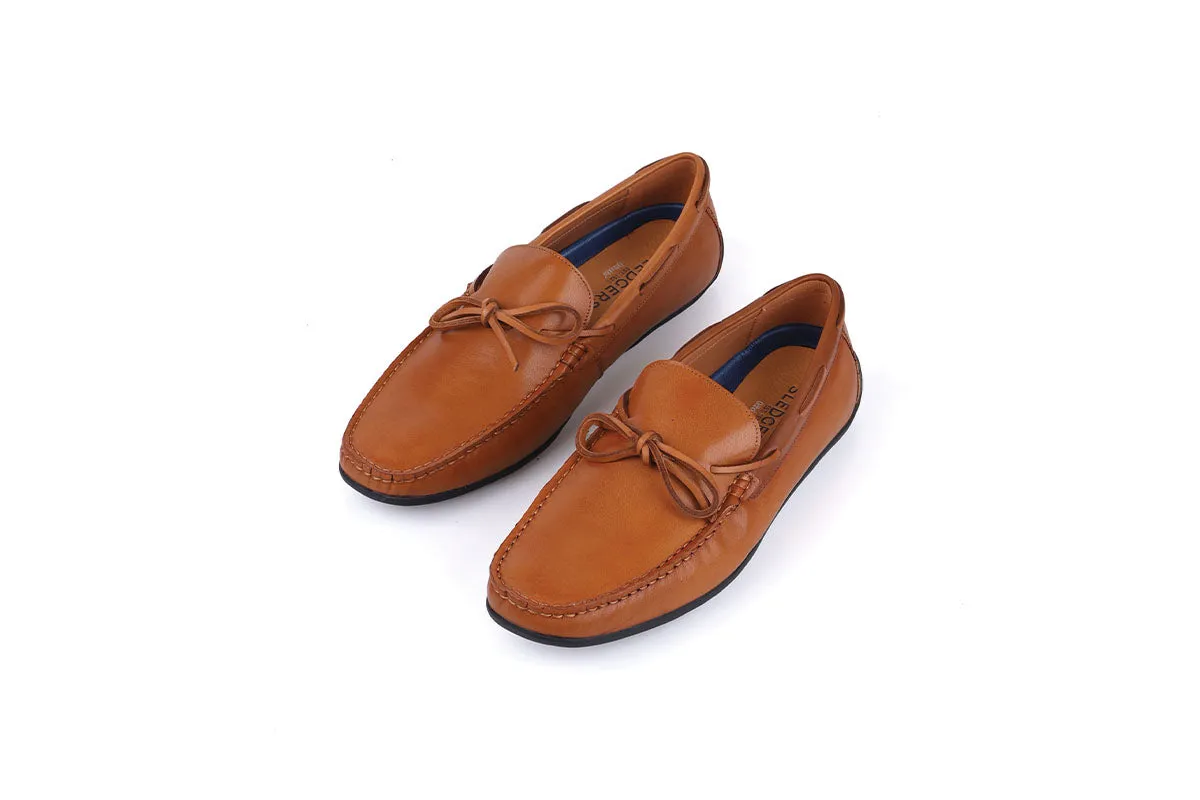 Duchesne Ribboned Driving Shoe - Brown
