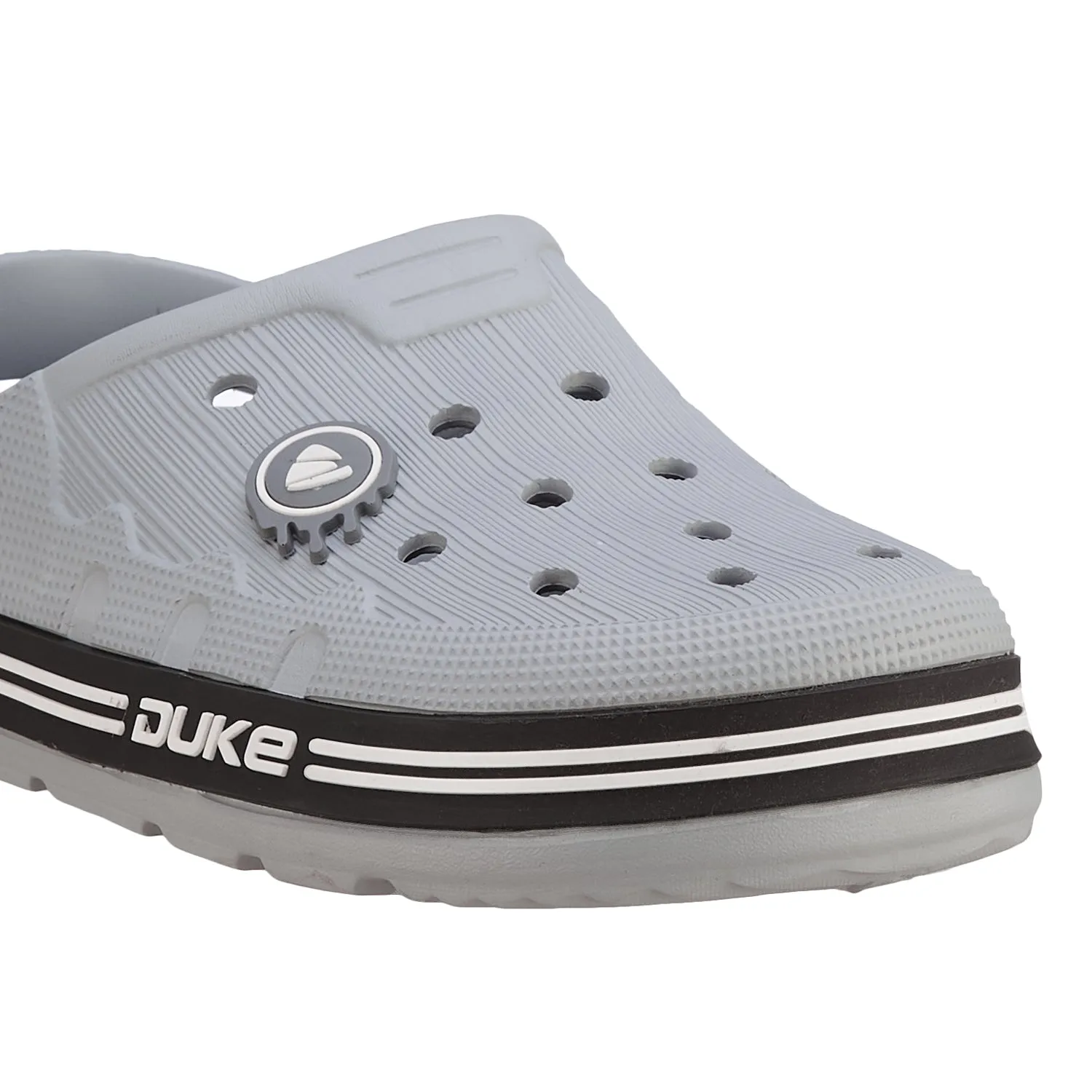 Duke Men Brand Logo Textured Clogs  (FWC6239)