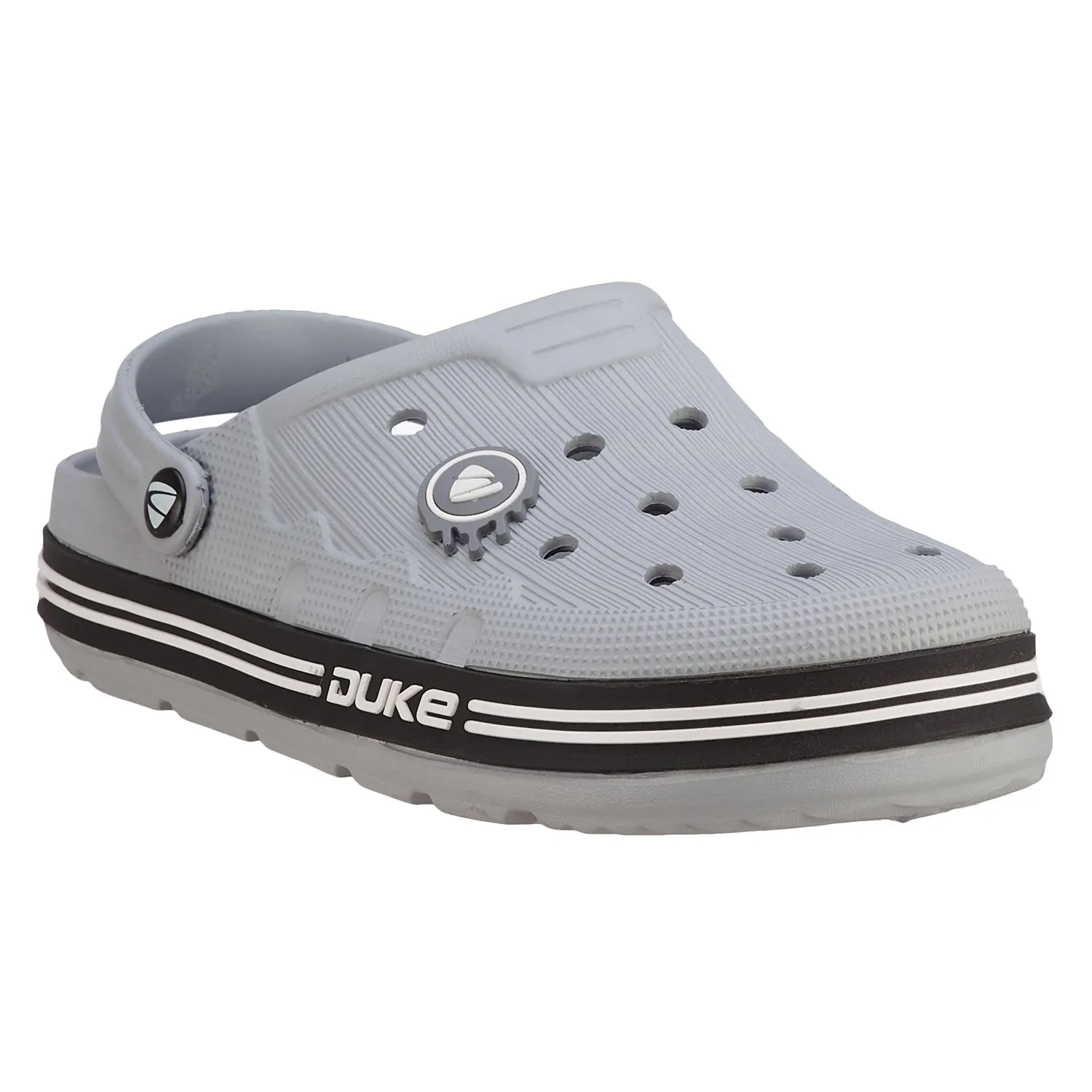Duke Men Brand Logo Textured Clogs  (FWC6239)
