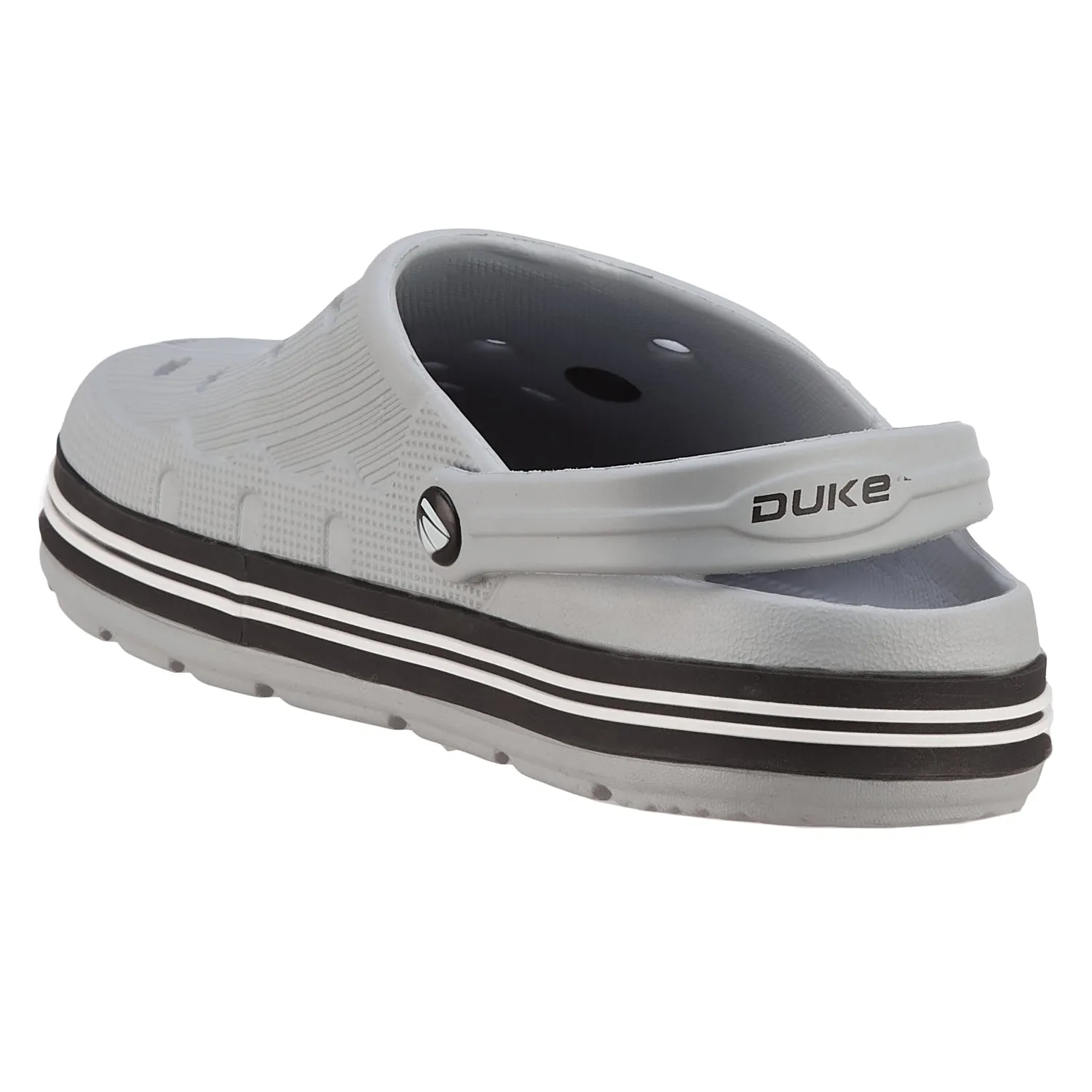 Duke Men Brand Logo Textured Clogs  (FWC6239)