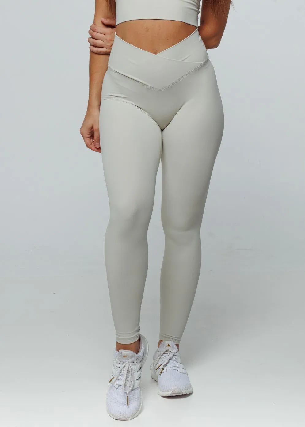 Elevate Cross Leggings - Stone
