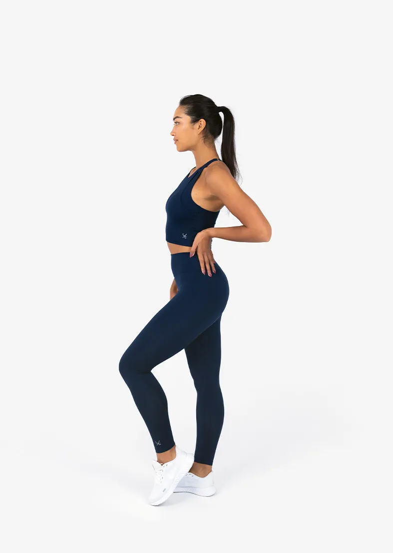 Elevate Touch Longline Bra Navy