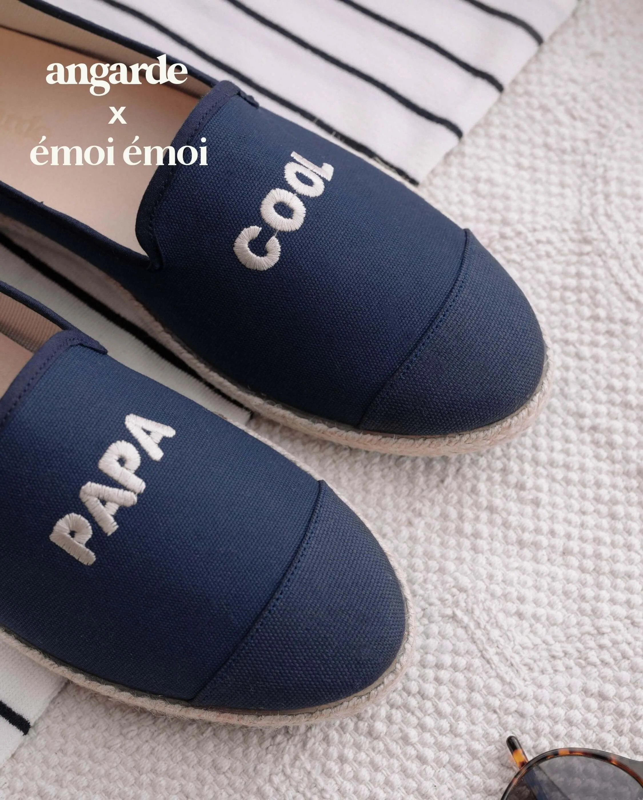 Espadrille homme Papa Cool, collab' x émoi émoi