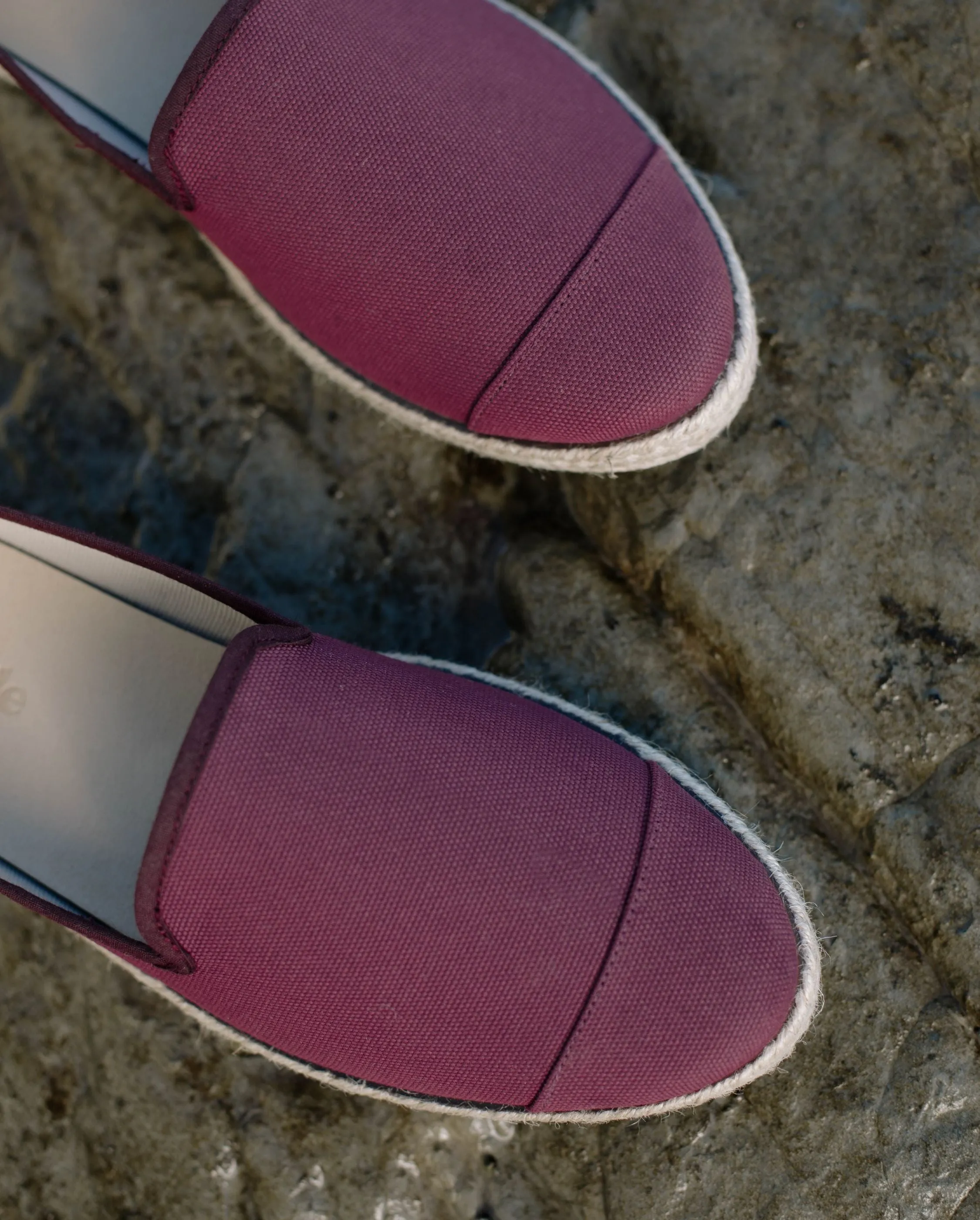 Espadrille homme PET recyclé, rouge bordeaux