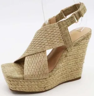 Espadrille Platform Wedge High Heel Dressy Sandal