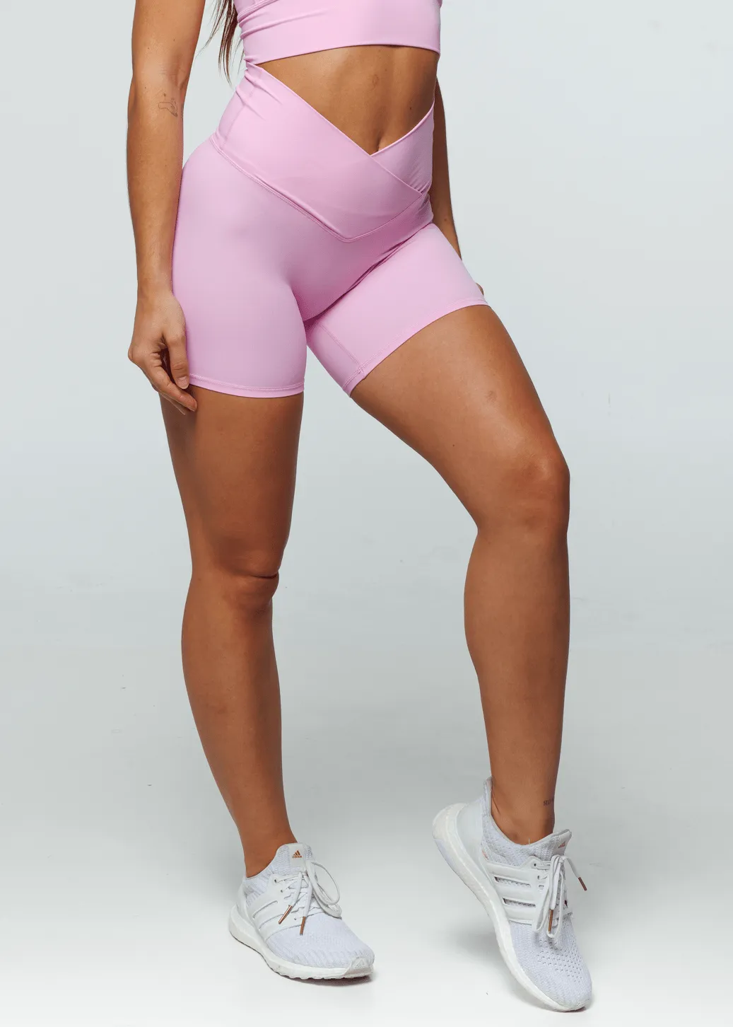 Essence Cross Shorts - Blush