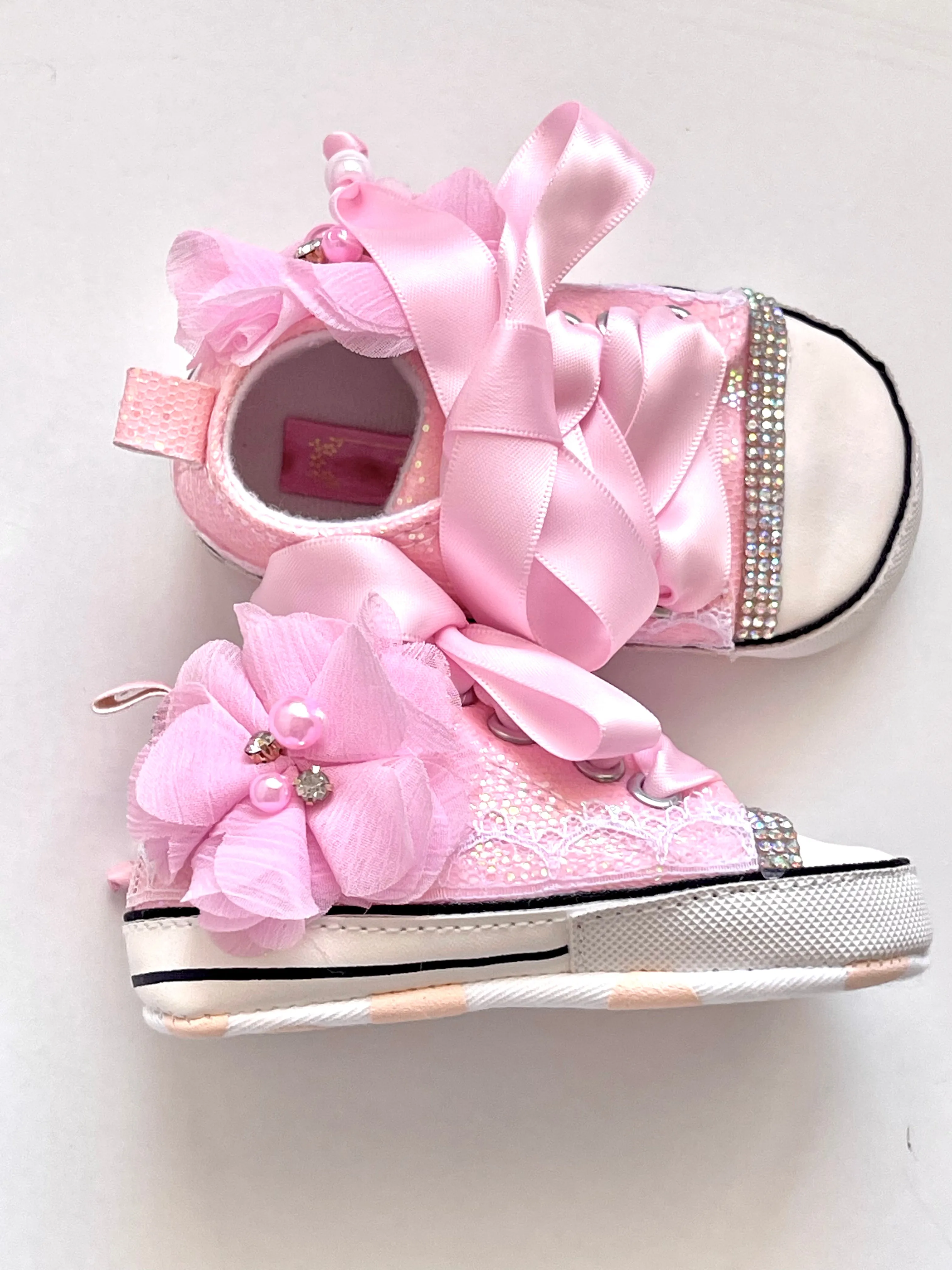 Fancy High Top Baby Girls Tennis shoes