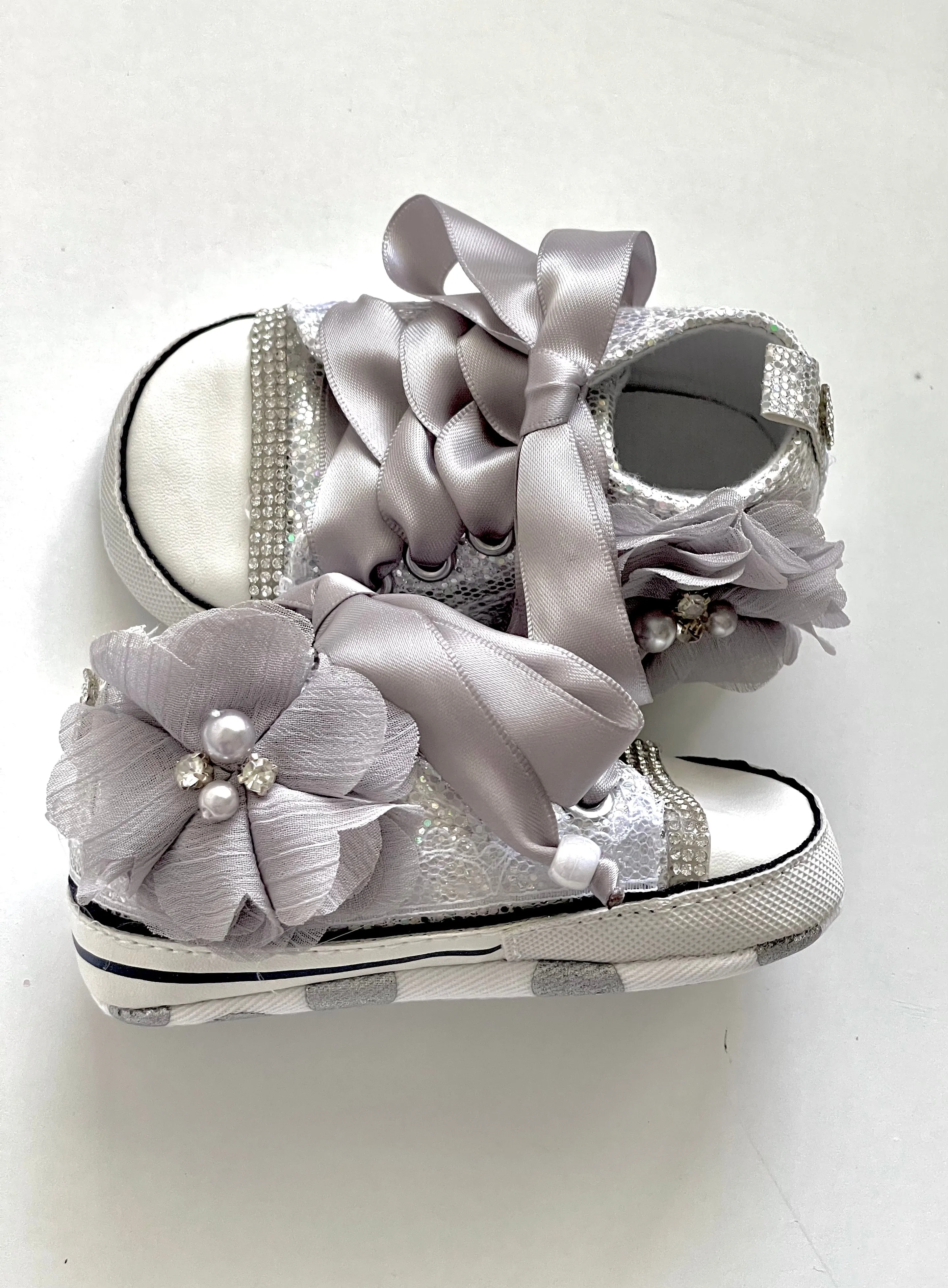 Fancy High Top Baby Girls Tennis shoes