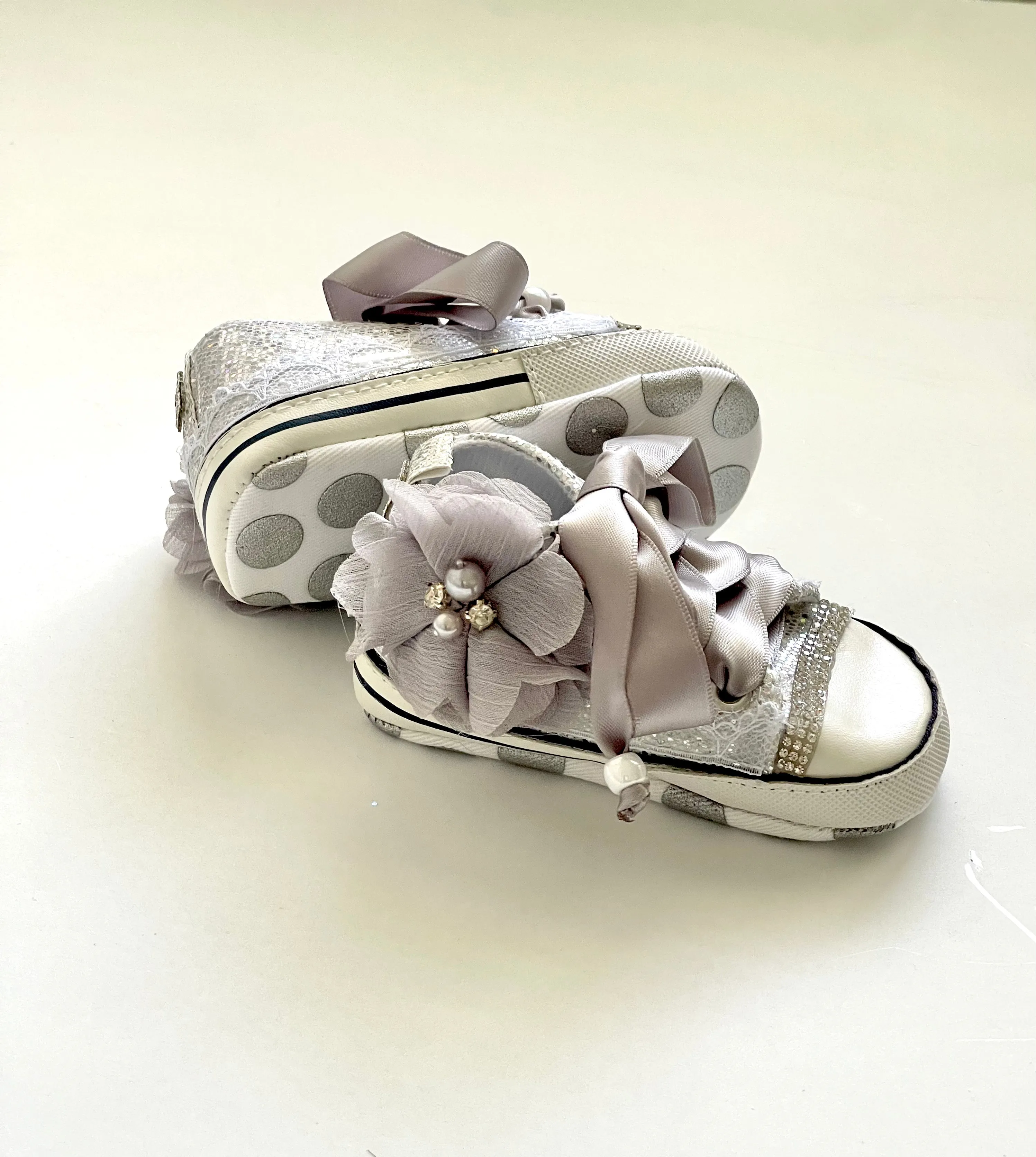 Fancy High Top Baby Girls Tennis shoes
