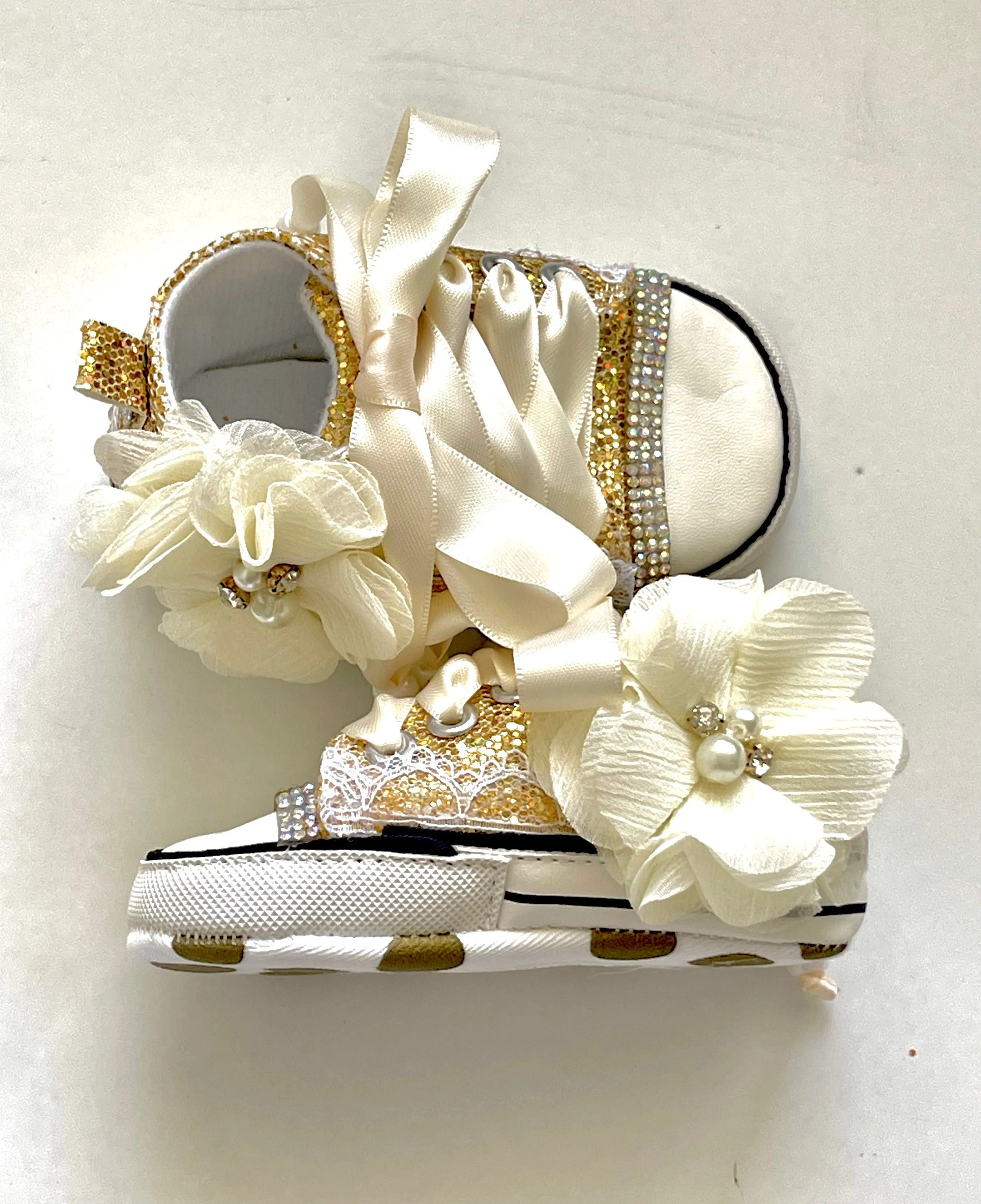 Fancy High Top Baby Girls Tennis shoes