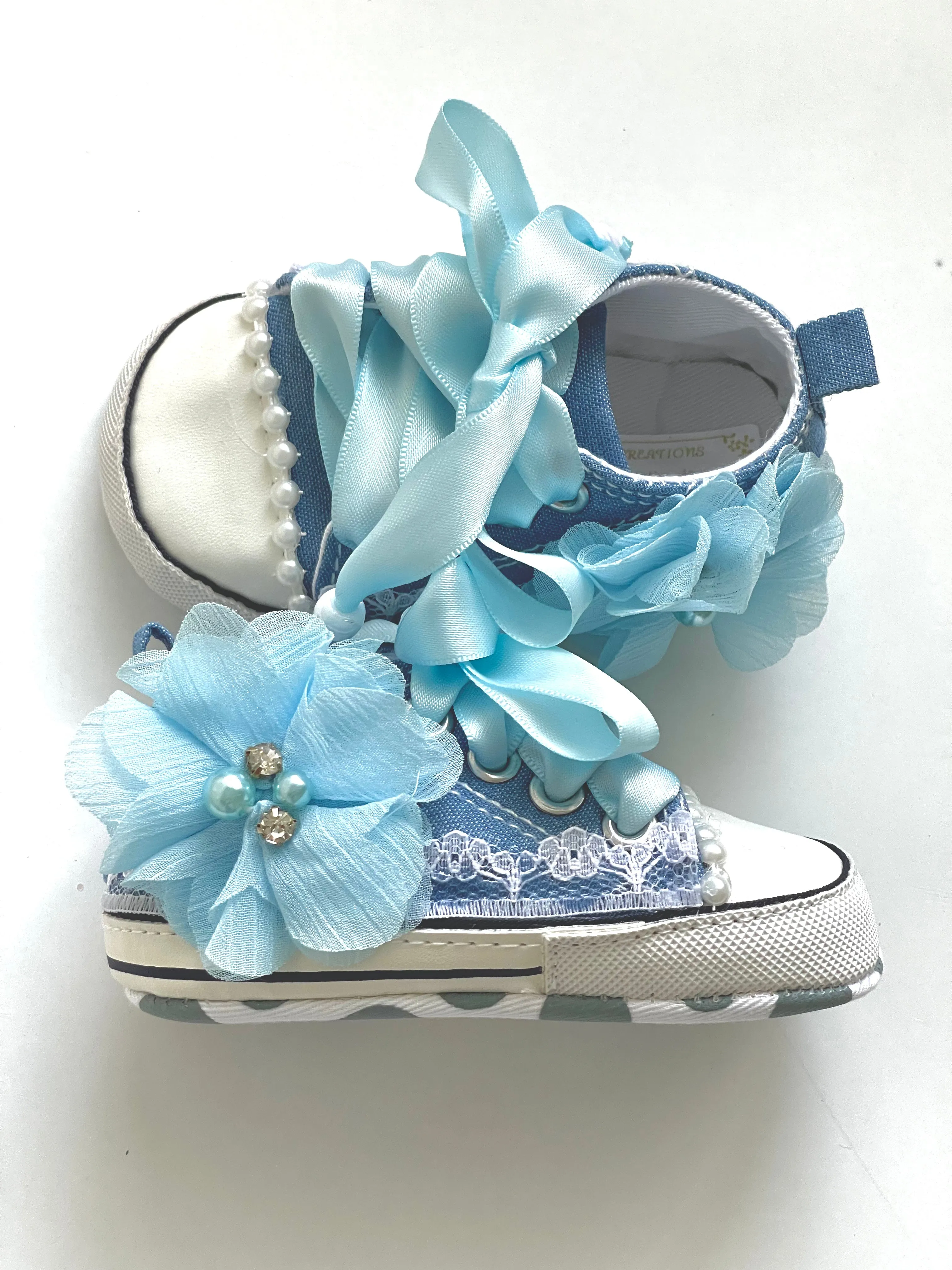 Fancy High Top Baby Girls Tennis shoes