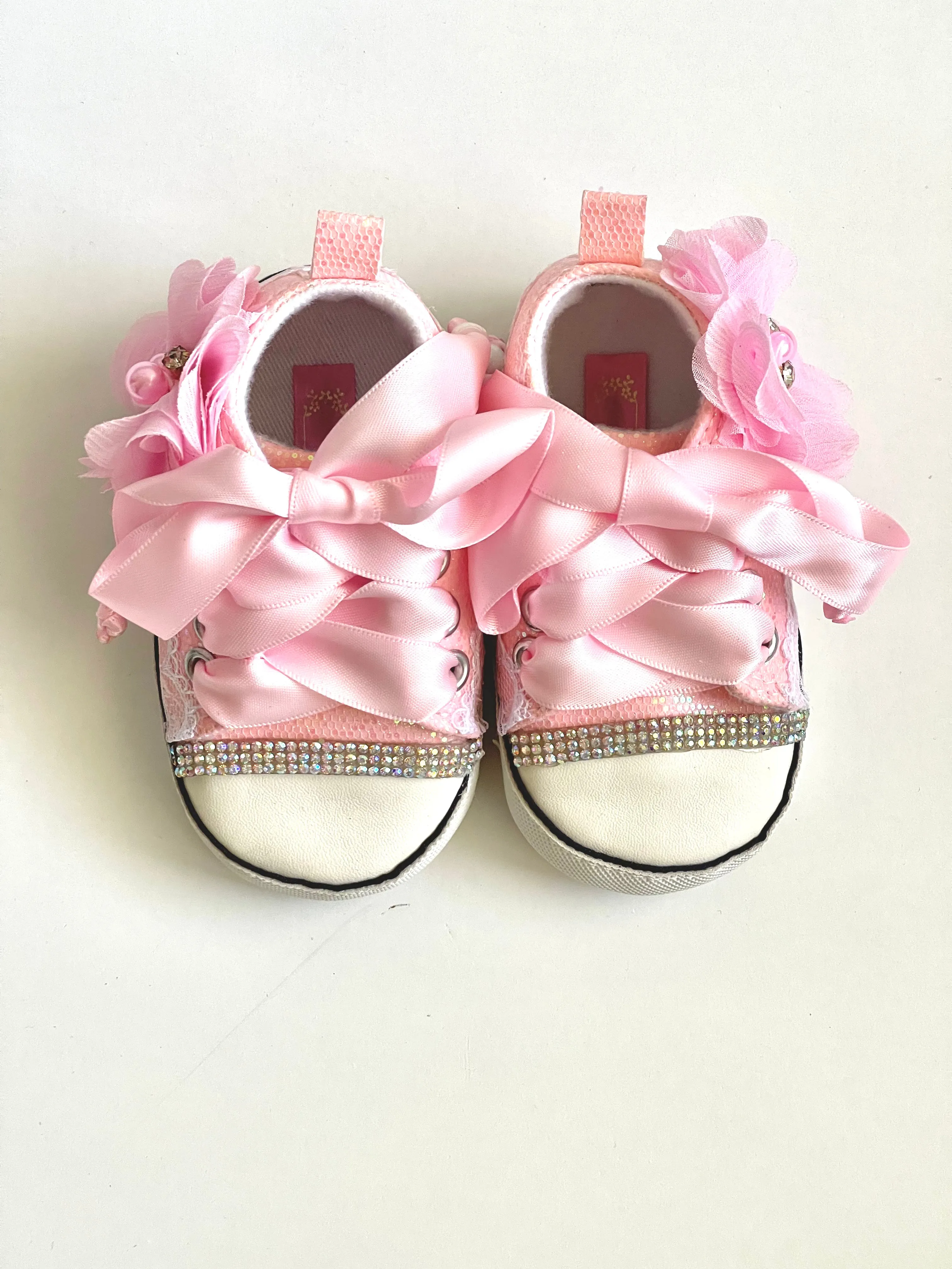 Fancy High Top Baby Girls Tennis shoes