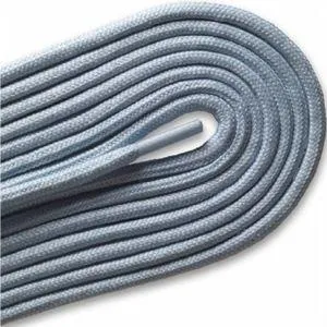 Fashion Casual/Athletic Round 3/16" Laces Custom Length with Tip - Ice Blue (1 Pair Pack) Shoelaces