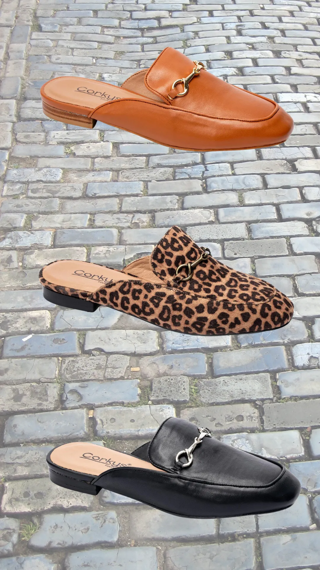 FINAL SALE: Black Charmer Mules by Corky's
