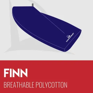 Finn Dinghy Cover - Boom Up - Breathable Polycotton