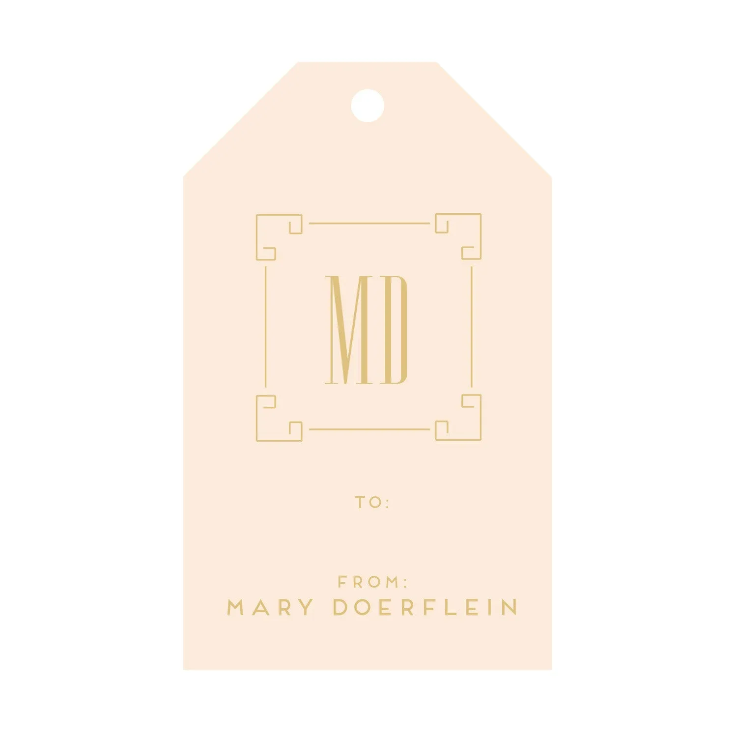 Foil Gift Tag - T187