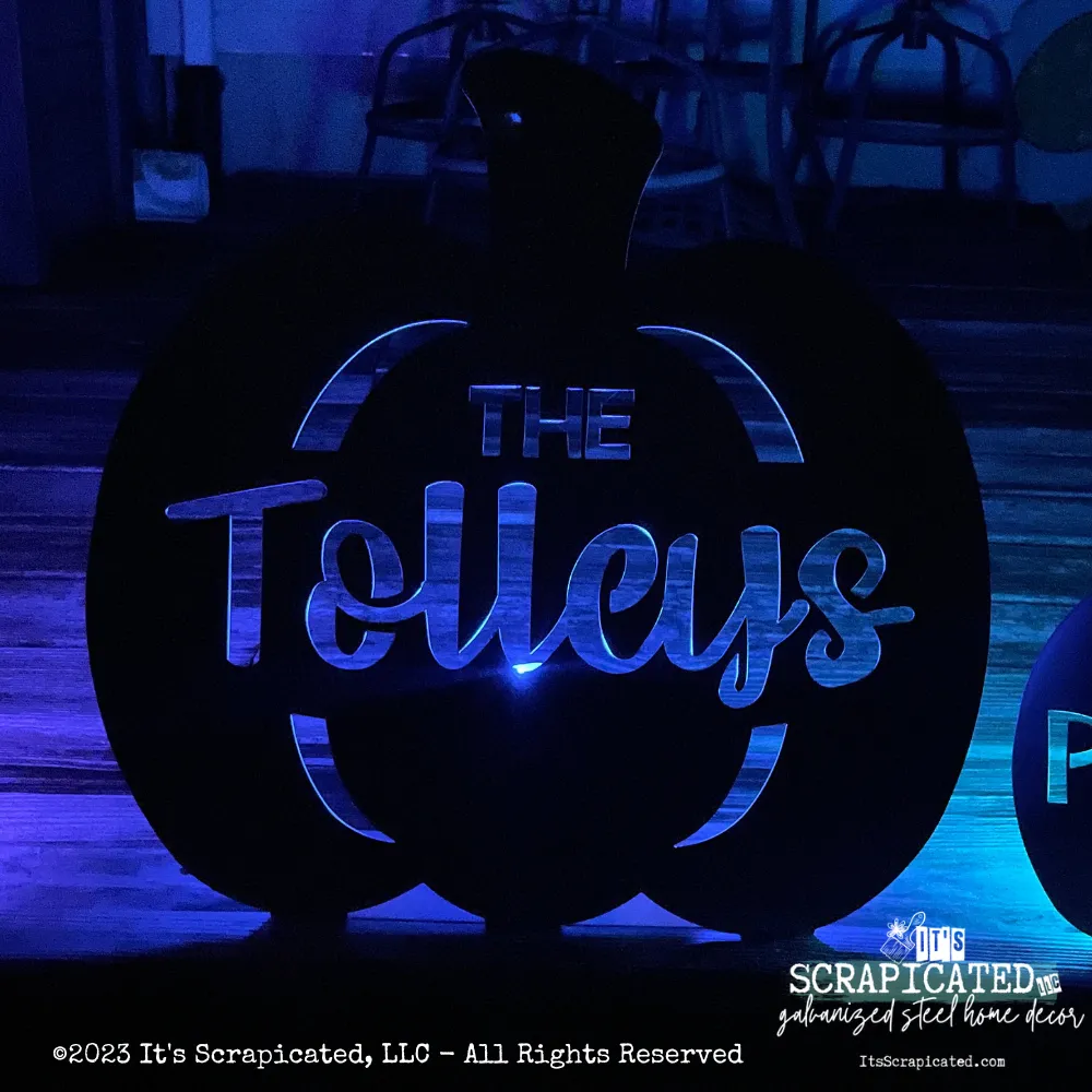 Free Standing Personalized Pumpkin