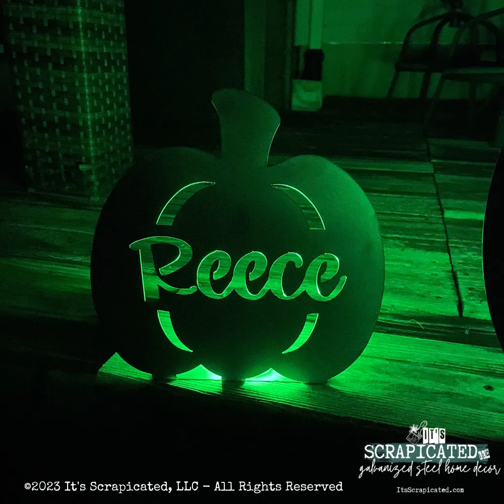 Free Standing Personalized Pumpkin