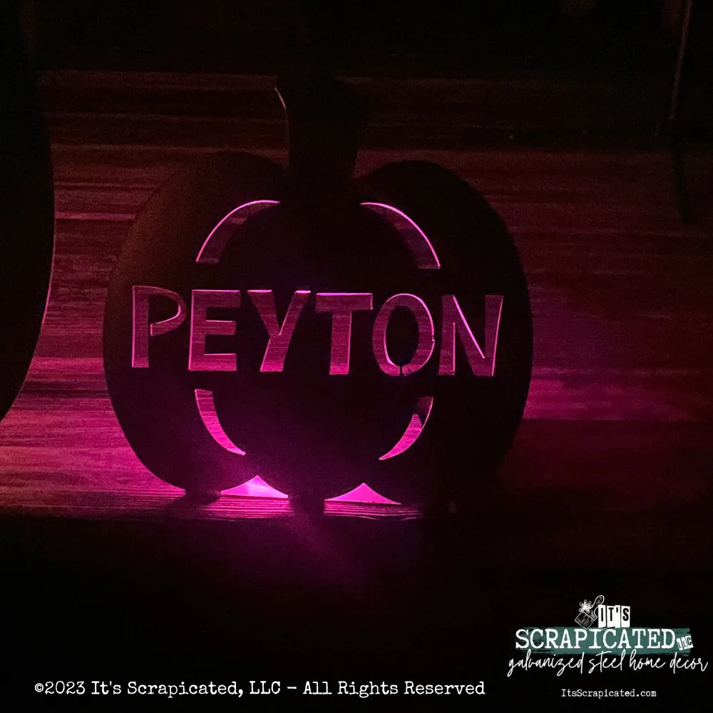 Free Standing Personalized Pumpkin