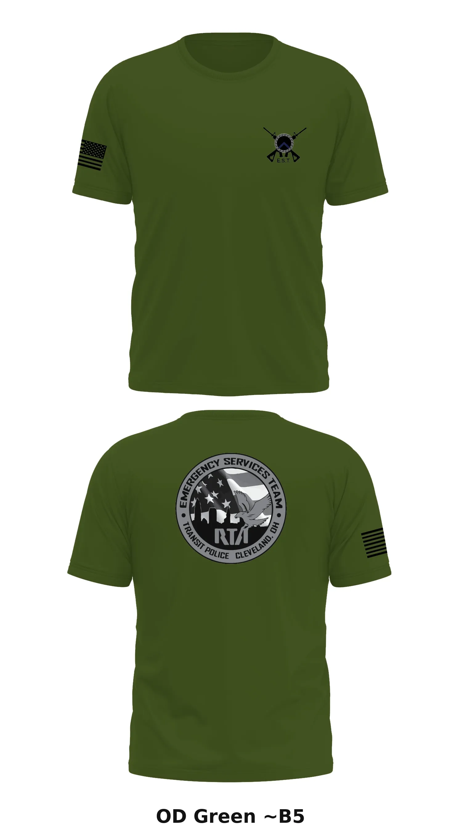 GCRTA Emergency Service Team (EST) Store 1 Core Men's SS Performance Tee - ~B5