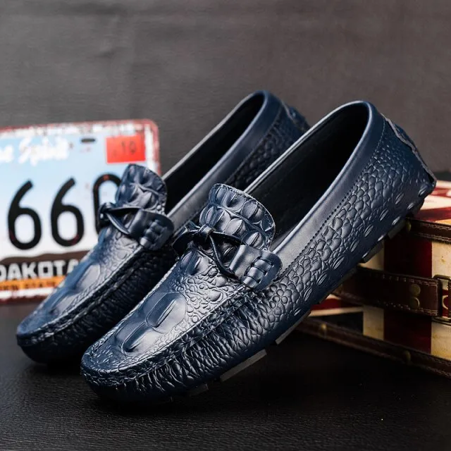 genuine Leather Casual Boat Shoes Men