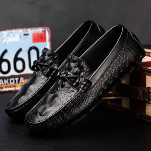 genuine Leather Casual Boat Shoes Men