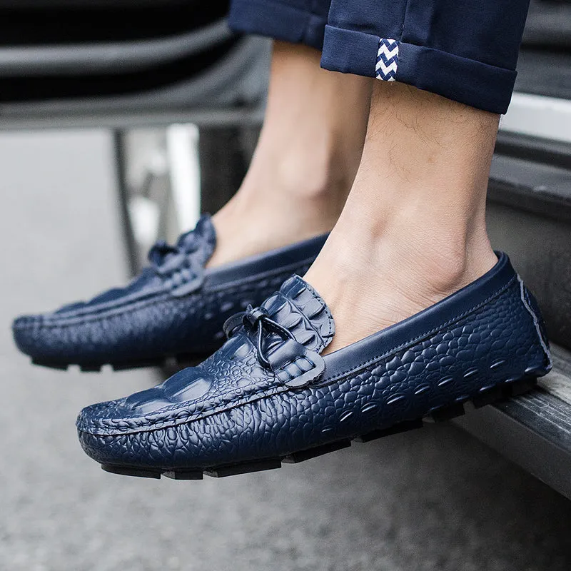 genuine Leather Casual Boat Shoes Men