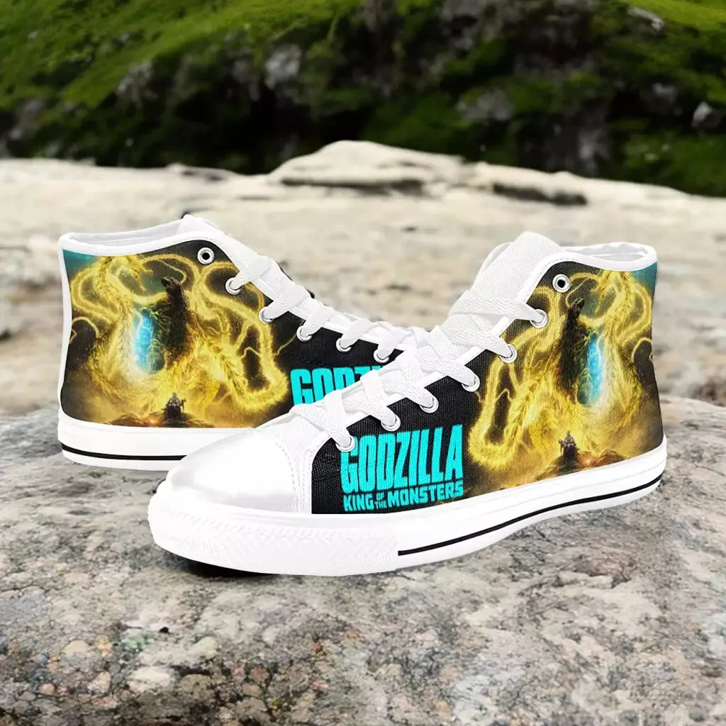 Godzilla King of the Monsters Shoes High Top Sneakers for Kids and Adults