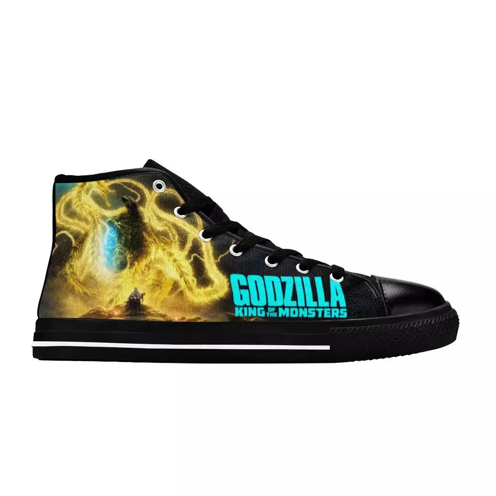 Godzilla King of the Monsters Shoes High Top Sneakers for Kids and Adults