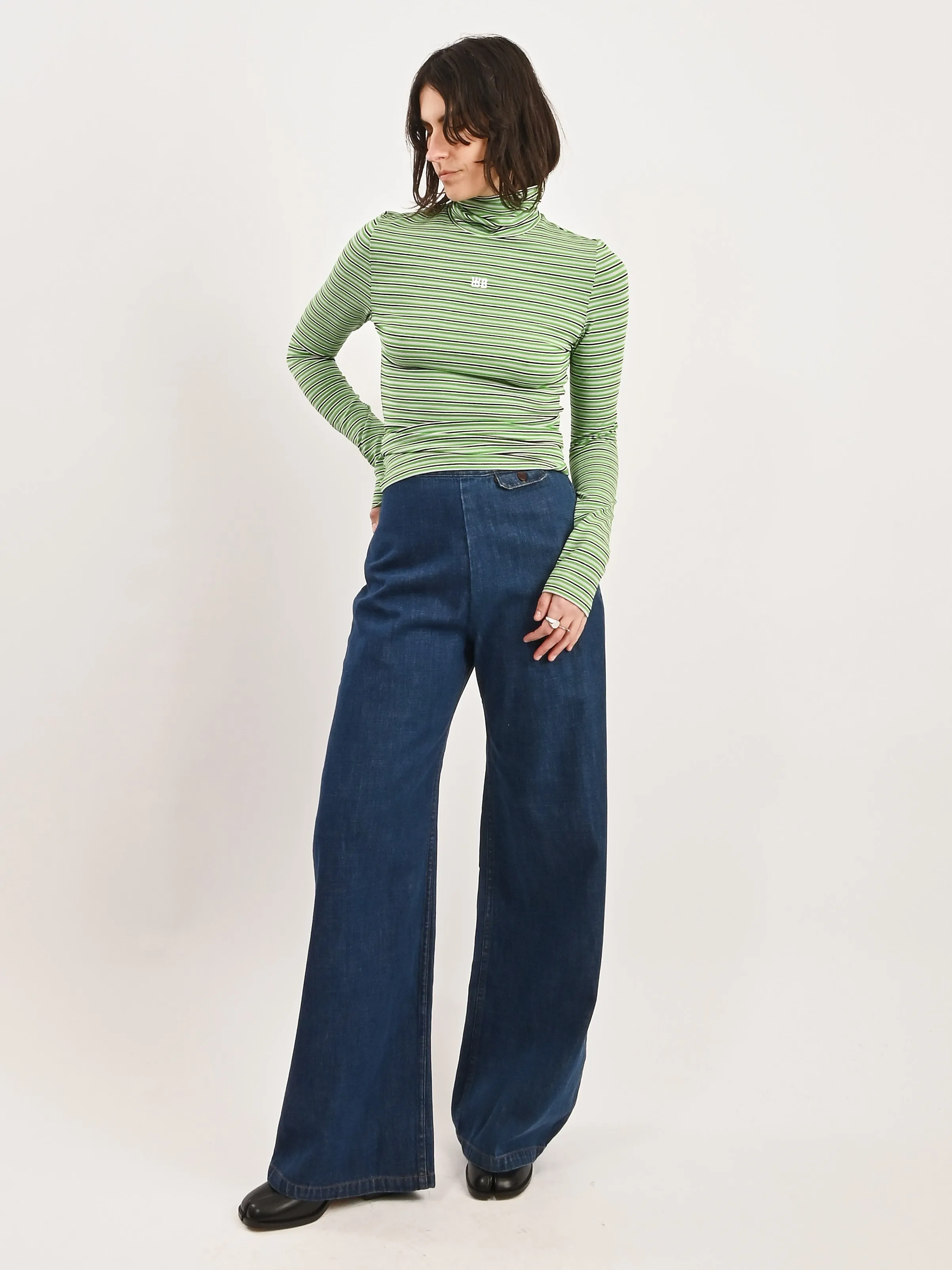 Green Sonic Knit Top