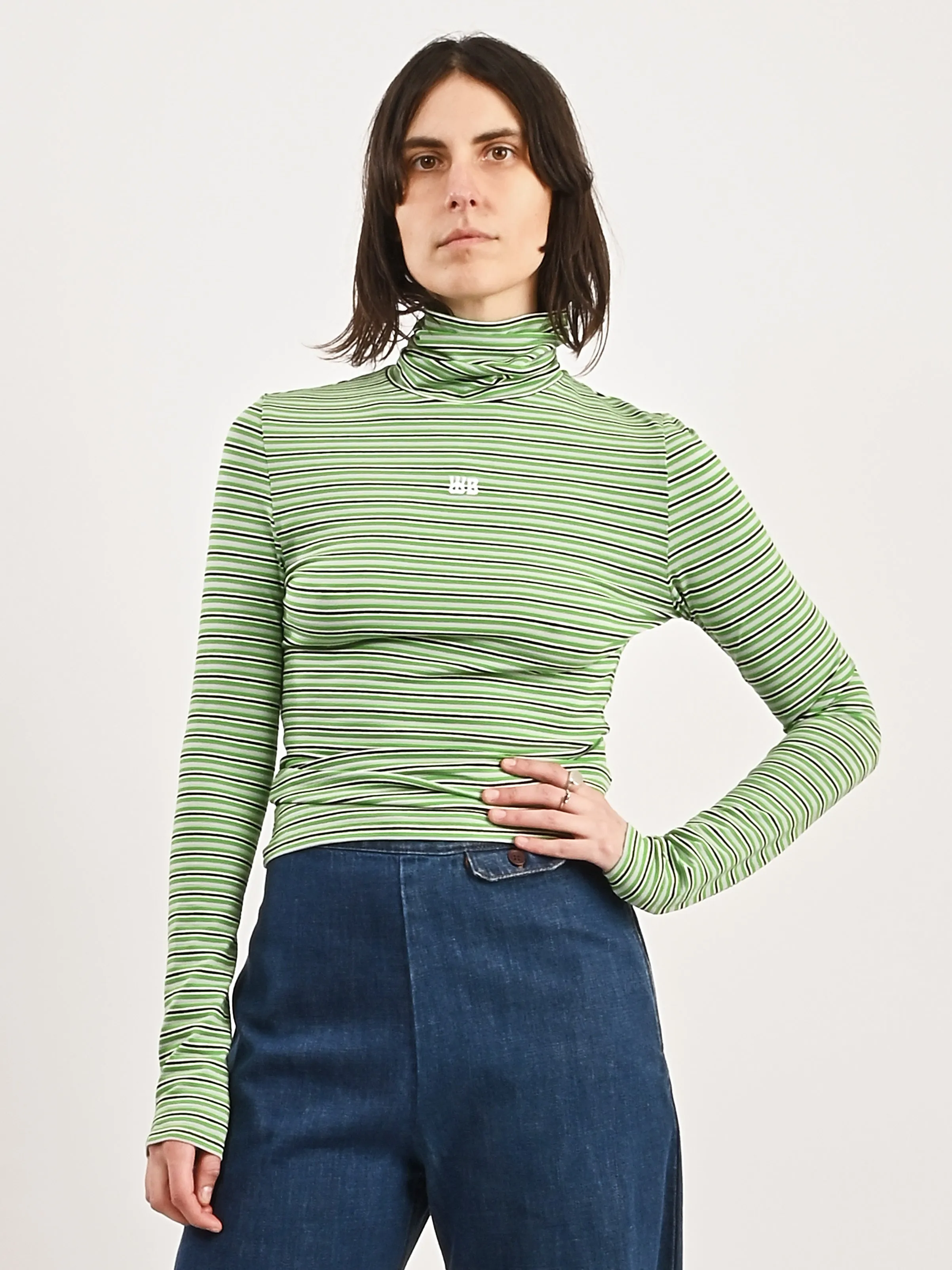 Green Sonic Knit Top