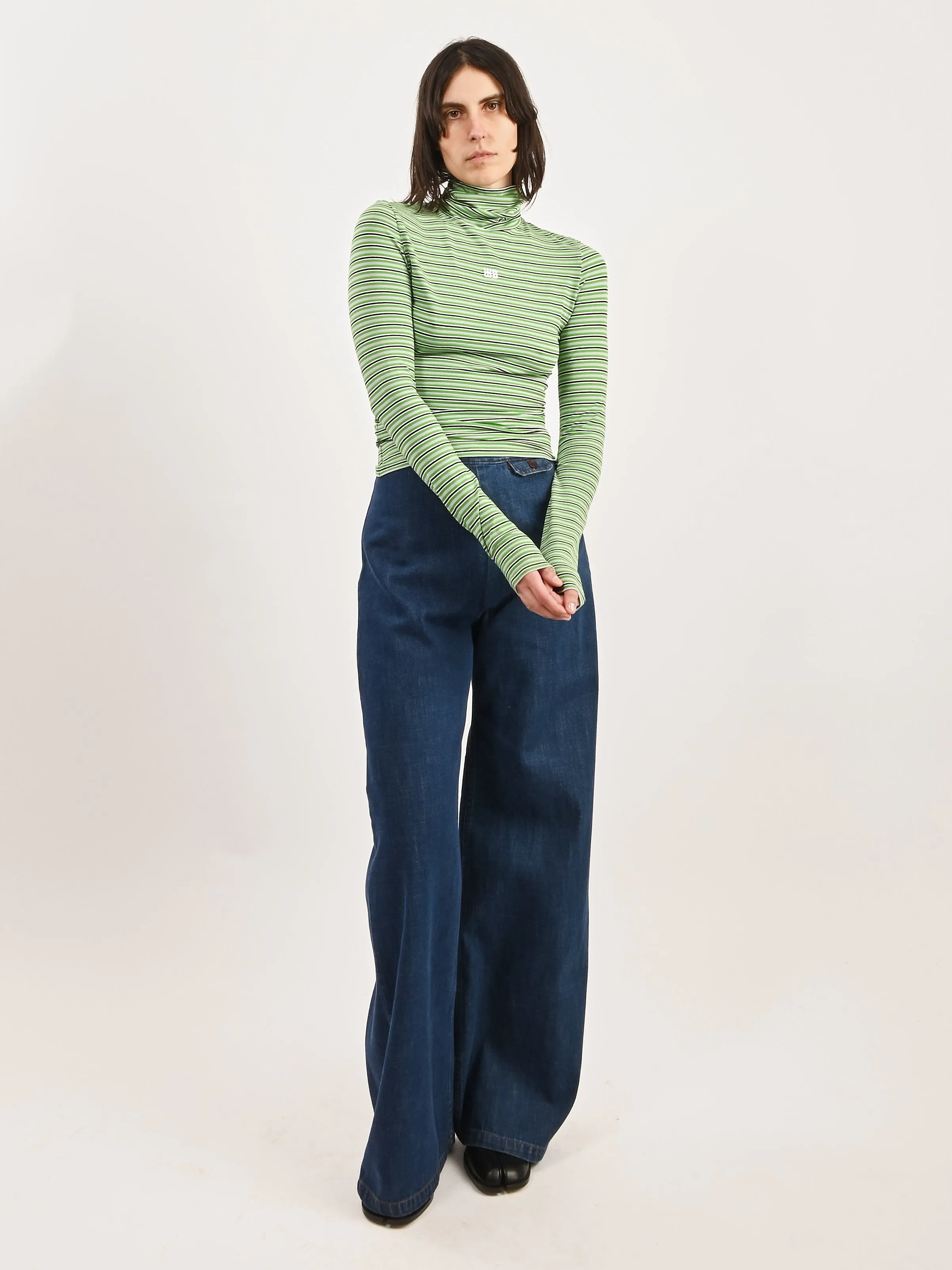 Green Sonic Knit Top