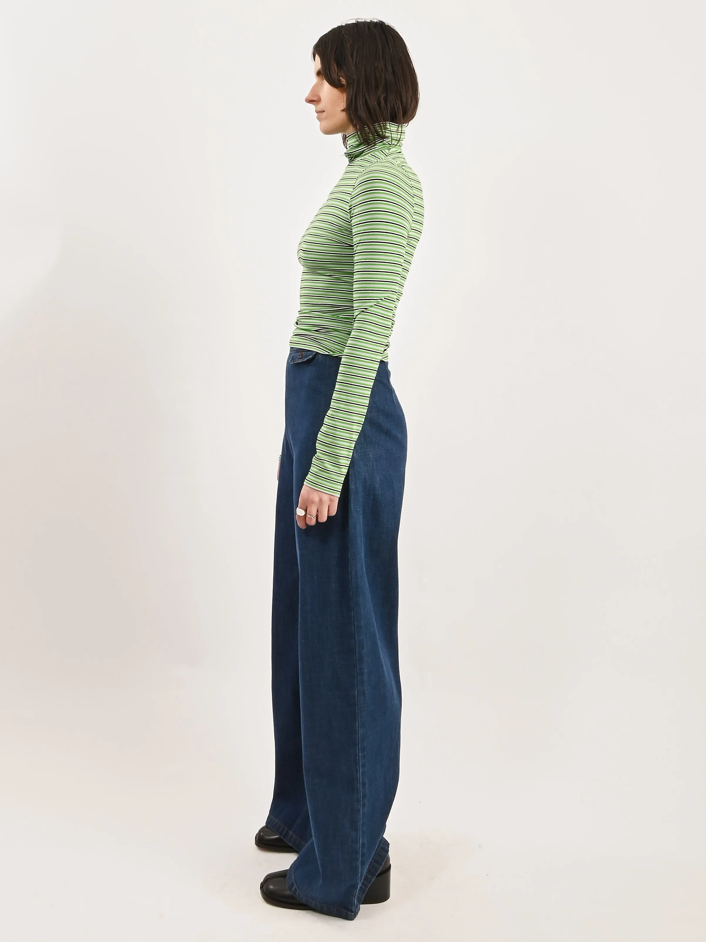 Green Sonic Knit Top