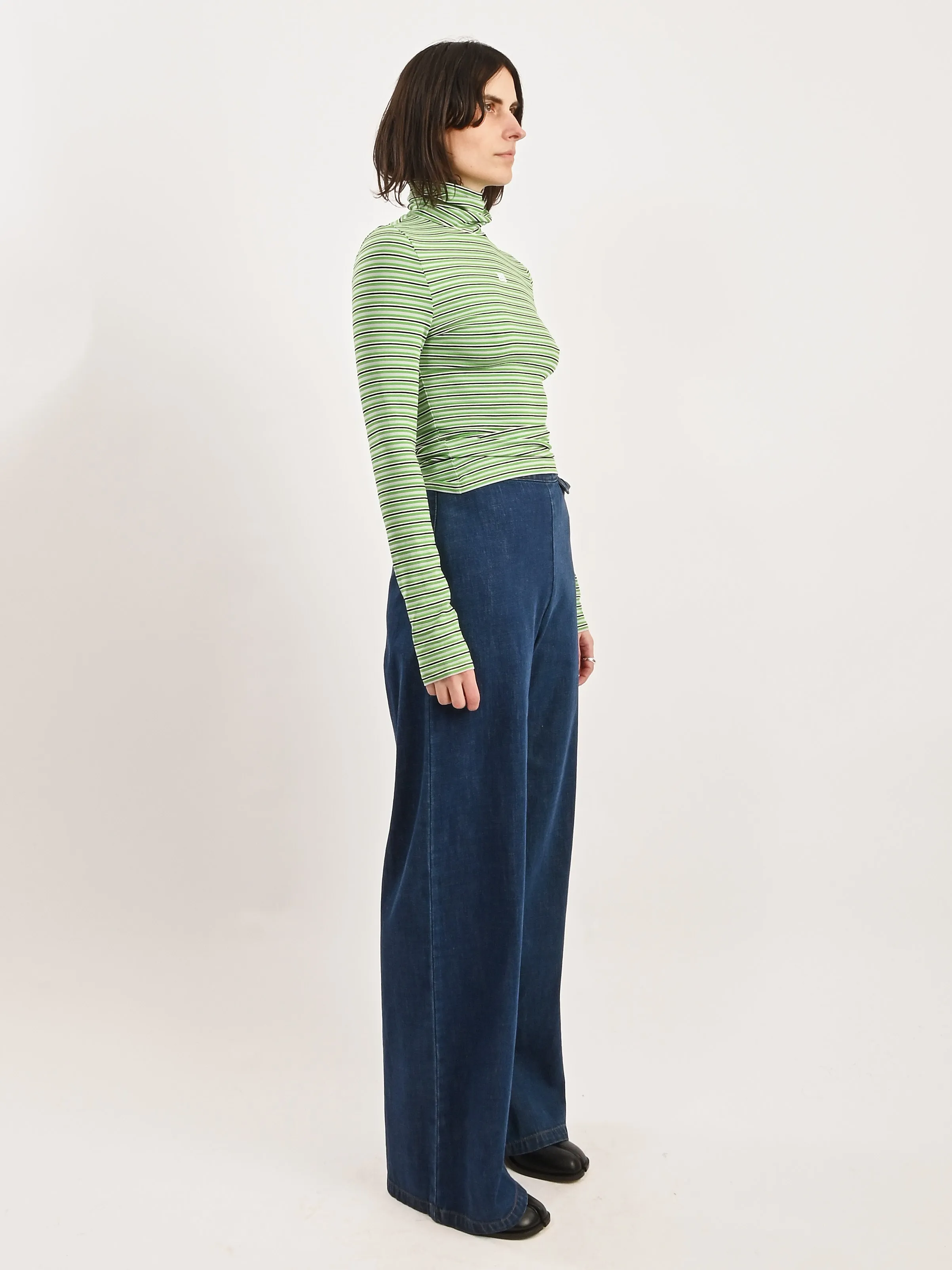 Green Sonic Knit Top