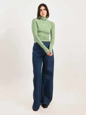 Green Sonic Knit Top